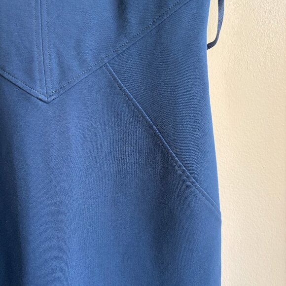 Sz12 Diane von Furstenberg French Blue Midi Sheath Dress - EUC - Picture 4 of 14